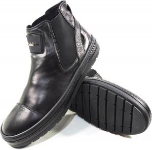Ботинки Chelsea Baldinini Black из мягкой кожи, с комфортной плоской подошвой, без шнуровки