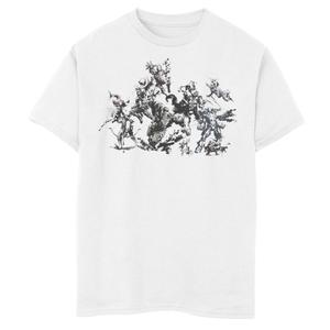 Футболка с графическим плакатом и плакатом Marvel Avengers для мальчиков 8–20 лет Marvel