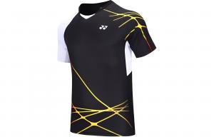 Футболка для бадминтона мужская с V-образным вырезом Moderate YONEX, черный