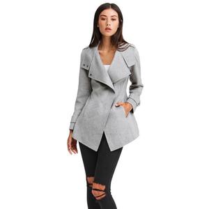 Мото-пальто Bad Girl из смесовой шерсти Belle & Bloom, цвет Grey Marle