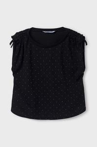 Mayoral Детский хлопковый топ, черный