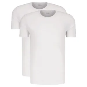 Комплект из двух футболок стандартного кроя Emporio Armani, белый