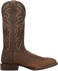 Мужские ботинки Dan Post Remington с вышивкой, квадратный носок, без шнуровки, повседневные, средней высоты, коричневые