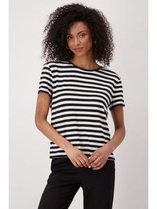 Черная полосатая футболка monari