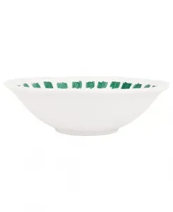 Сервировочная чаша с лиссабонским стежком Vietri, green