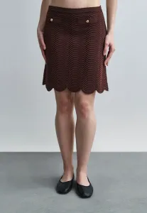 Теплая мини-юбка jupe Sandro, Marron