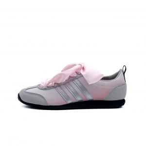 Adidas VS JOG 2.0 Pink Forge Orbit дышащие и нескользящие низкие кеды Casual Unisex Pink Silver