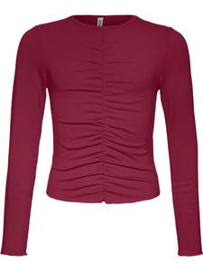 Праздничная рубашка с длинными рукавами вишнево-красного цвета Blue Effect