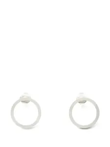 Серьги с логотипом Maison Margiela, серебряный