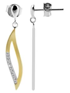 Adeliás Женские серьги - серьги из серебра 925 пробы с цирконами в серебряной оправе