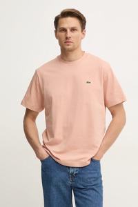 Хлопковая футболка Lacoste, оранжевый