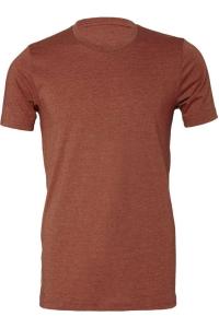 Футболка унисекс BELLA + CANVAS из джерси CVC, цвет heather clay