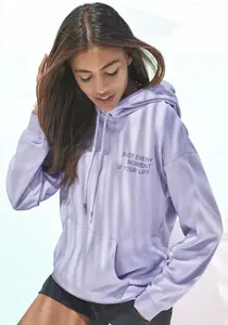 Толстовка Buffalo с эффектным принтом, костюм для отдыха, цвет Lavendel