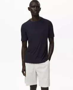 Мужская льняная футболка Slim-Fit Mango, синий