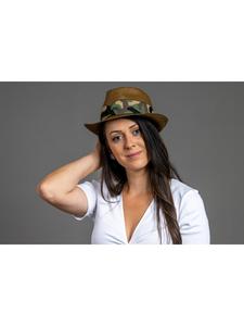 Шляпа collezione alessandro, коричневый