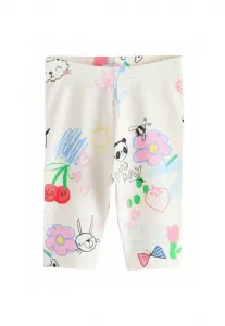 Укороченные леггинсы Next, Ecru White