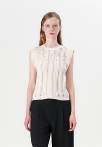 Джемпер ONLY ONLNEWTULLE LIFE FRILL BLING, Ecru/Mottled Beige