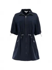 Мини-платье на молнии с кулиской Veronica Beard, синий