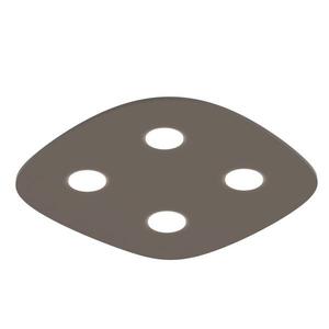 Потолочный светильник Lumicom River Free 4X, 55x4x55 см цвет hochglanz hellgrau