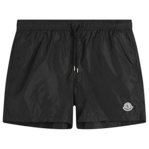 Нейлоновые плавательные шорты Moncler, черный