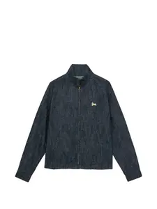 Хлопковая куртка на молнии Carol Fortela, синий