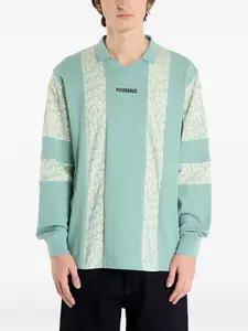 Свободный свитшот с цветочным принтом и V-образным вырезом Pleasures, зеленый