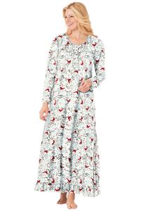 Платье с длинными рукавами больших размеров Dreams & Co, Classic red cardinals