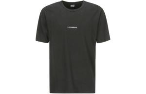 Футболка C.P. Company с принтом логотипа, черная