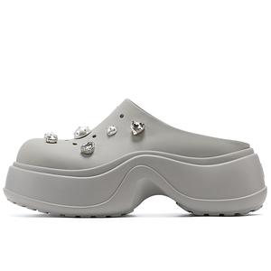 GG-CC Женские противоскользящие устойчивые к истиранию закрытые тапочки GG CC серые, цвет Gray