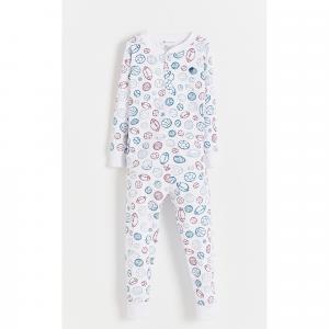 Уютная и комфортная длинная пижама для детей Babycottons, full-print