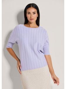 MADELEINE Свитер оверсайз с блестящим эффектом светло-аметистового цвета