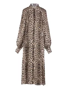 Платье с анималистичным принтом Crida, коричневый