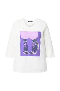 Рубашка Ulla Popken, от белого