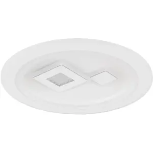 Потолочная светодиодная лампа VALERIA LED-модуль 1 шт., теплый белый - холодный белый, потолочная лампа, дизайнерская лампа, гостиная, спальня, круглая Globo Lighting, белый