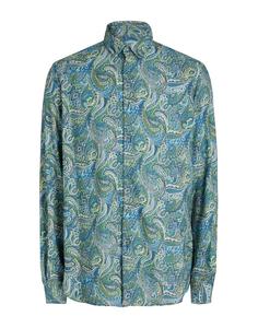 Рубашка Printed Regular Fit Shirt 8 By Yoox, зеленый