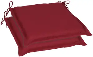 Подушка для сиденья GO-DE "Дора", набор из 2 шт., 45x47 см 47х45 см, красный