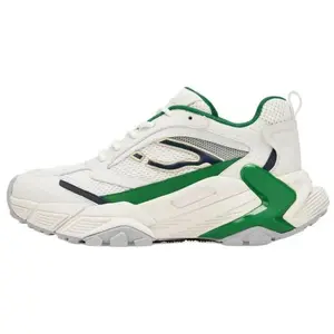 73Hours Женские кожаные кроссовки A Little Bit Low Chunky, белые, зеленые