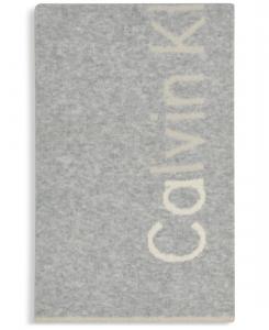 Шарф с плюшевой подкладкой Calvin Klein, Cream/Gray
