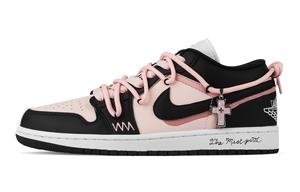 Jordan Кроссовки Air 1 Berry Pink Present низкие винтажные баскетбольные unisex черные розовые