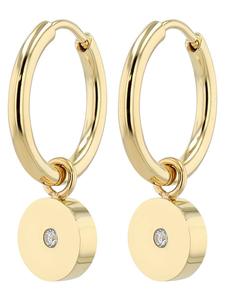 Adeliás Женский кулон - гравированный кулон из нержавеющей стали с золотыми стразами