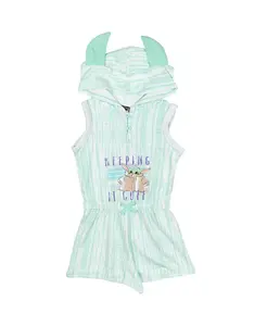 Детский комбинезон Star Wars The Mandalorian The French Terry Romper для девочек Starwars, зеленый