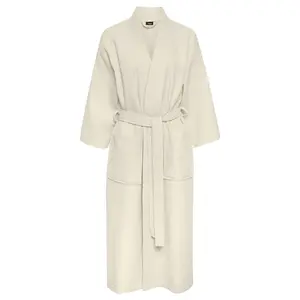 Халат из мягкого вафельного пике Vivance Dreams, кремовый