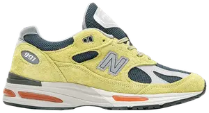 Кроссовки New Balance 991v2 Made in England 'Grape Sorbet', зеленый