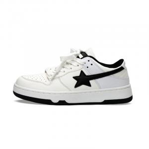 Кроссовки STUR YSN Skateboarding Shoes Unisex Low-top White/black, белый/черный