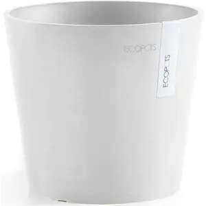 Цветочный горшок ECOPOTS «Amsterdam Mini 17 White», для использования в помещении, белый
