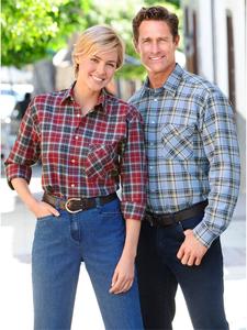 Рубашка-слипон красного и серого цветов WITT WEIDEN