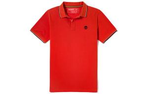 Футболка поло мужская оранжево-красная Timberland