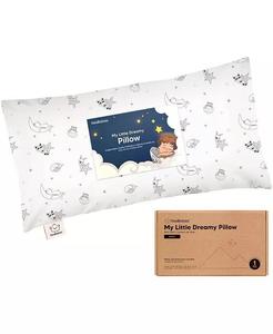 Подушка для малышей Buddy с наволочкой, мягкие подушки для сна из органического хлопка 10X18, детская подушка Keababies, белый