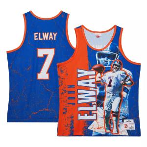 Мужская майка Mitchell & Ness John Elway Royal Denver Broncos 1994 Player Burst