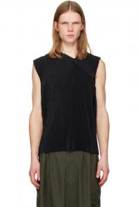 Майка «Каменное облако» Homme Plissé Issey Miyake, черный